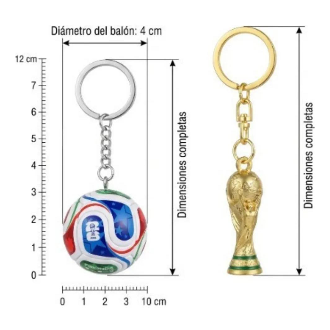 2 Llaveros Balón Fútbol Mundial 026 Edición Especial Trionda