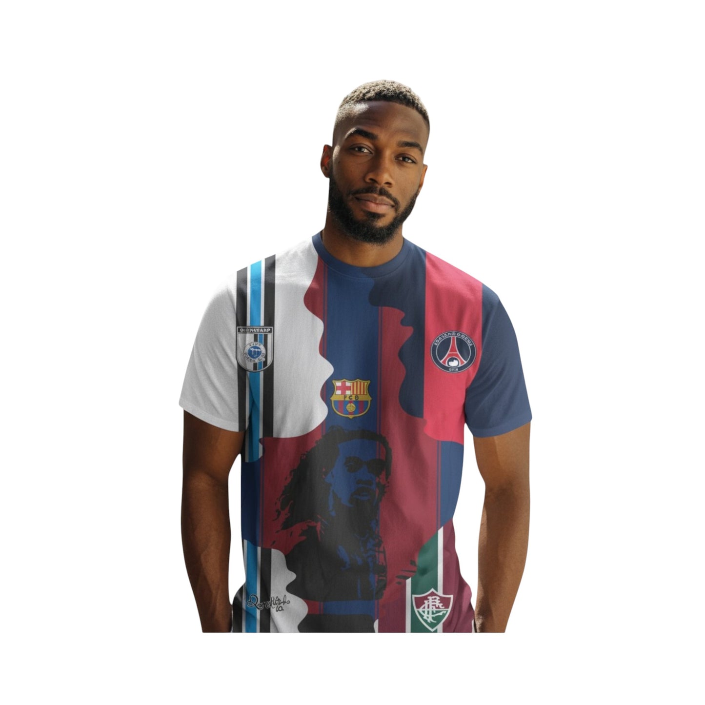 Playera De Futbol Hombre Conmemorativa Messi Cr7 Ronaldinho