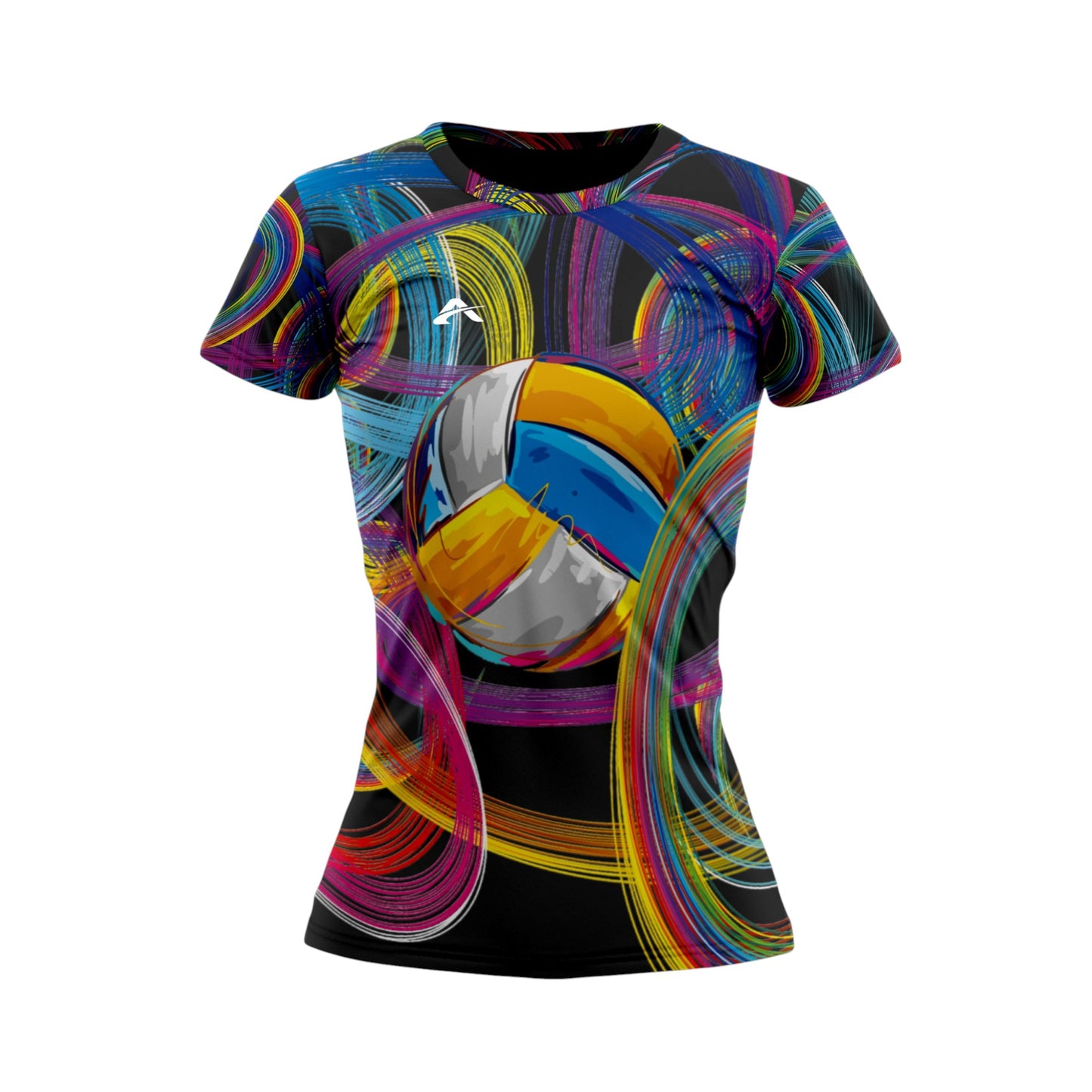 Jersey Voleibol Multicolor Aros Mujer Playera Deportiva Gym