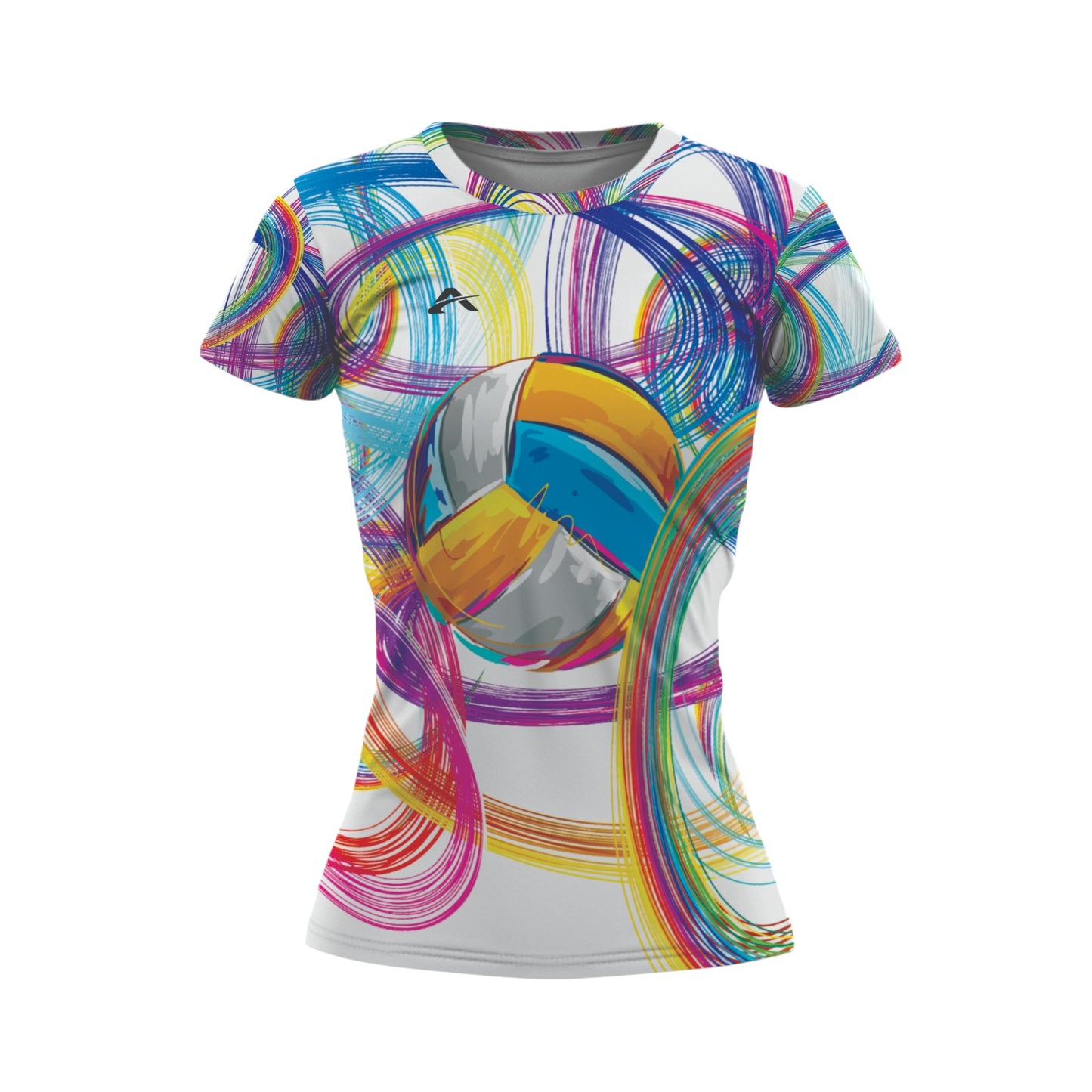 Jersey Voleibol Multicolor Aros Mujer Playera Deportiva Gym