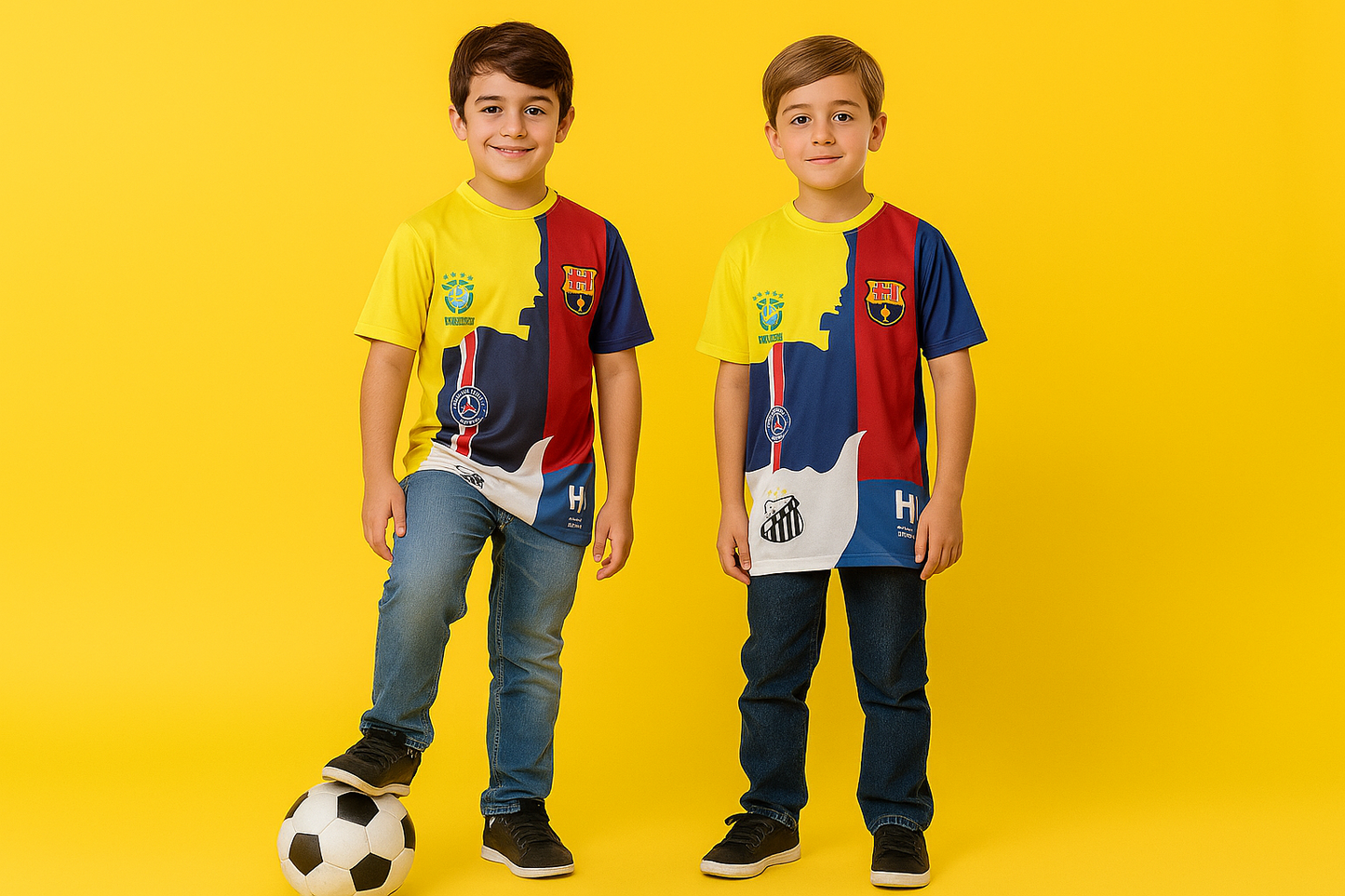 Playera De Futbol Hombre Conmemorativa Messi Cr7 Ronaldinho