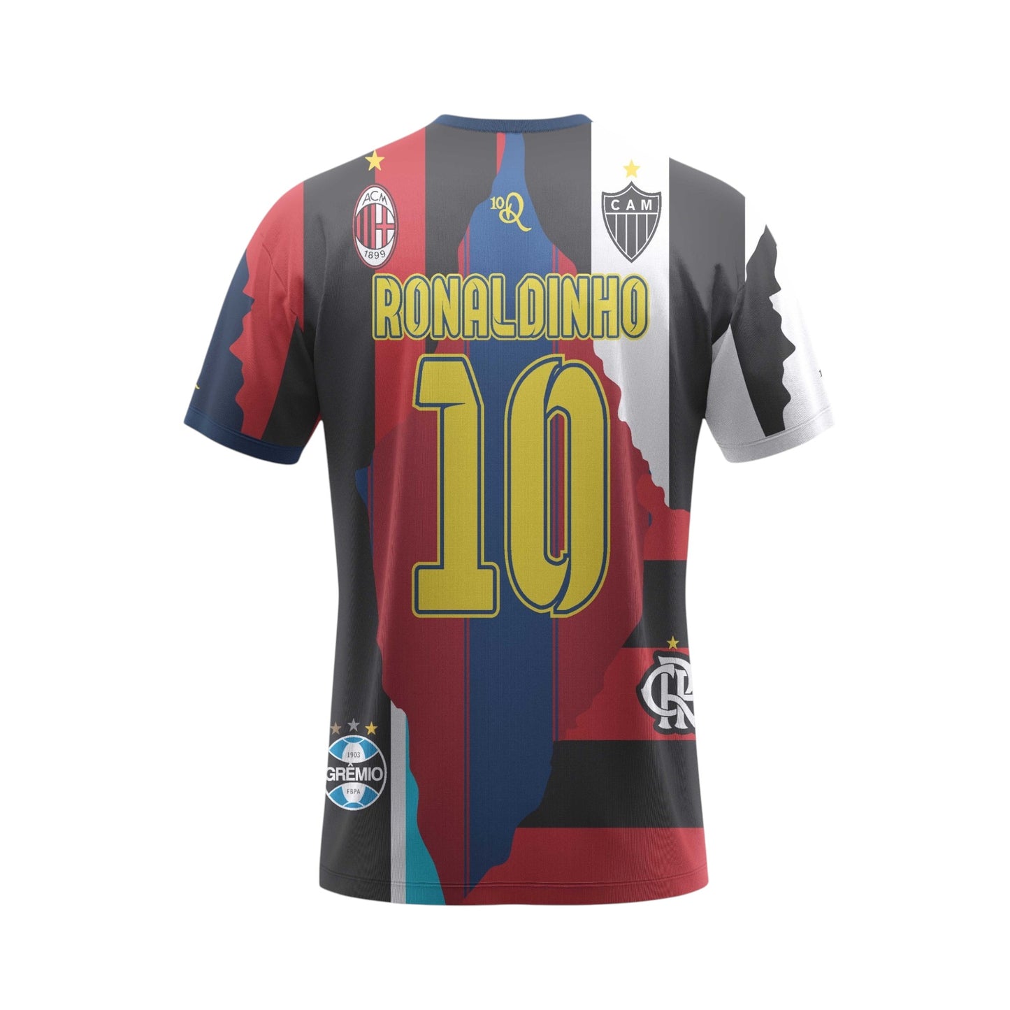 Playera De Futbol Hombre Conmemorativa Messi Cr7 Ronaldinho
