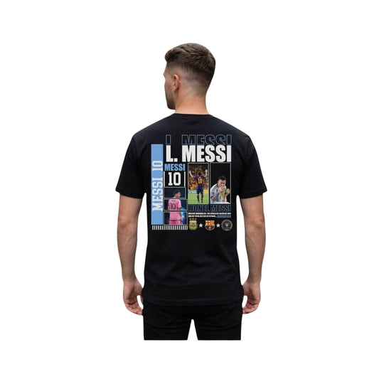 Playera Algodón Hombre Jugadores Fútbol Messi Cr7 Neymar Neg