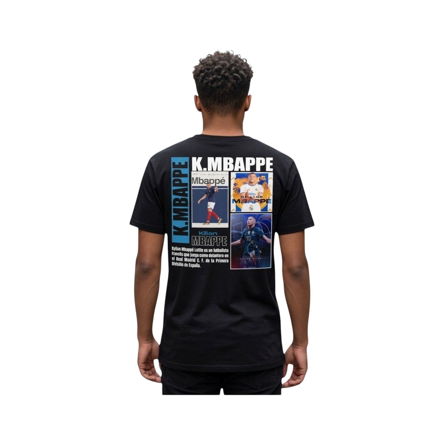 Playera Algodón Hombre Jugadores Fútbol Messi Cr7 Neymar Neg