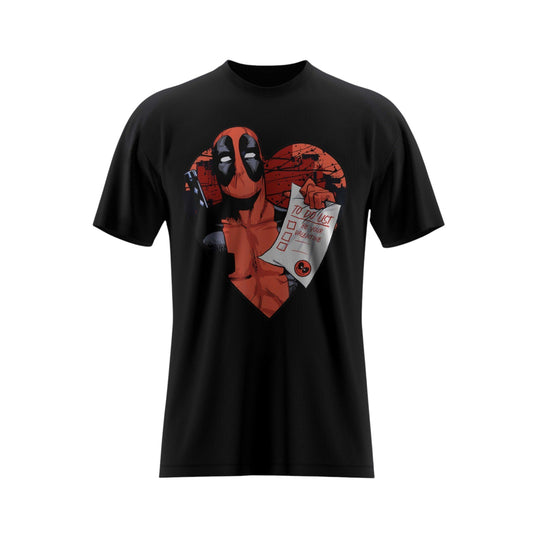 PLAYERA CASUAL DE LISTA DE TAREAS PARA SER TU SAN VALENTÍN