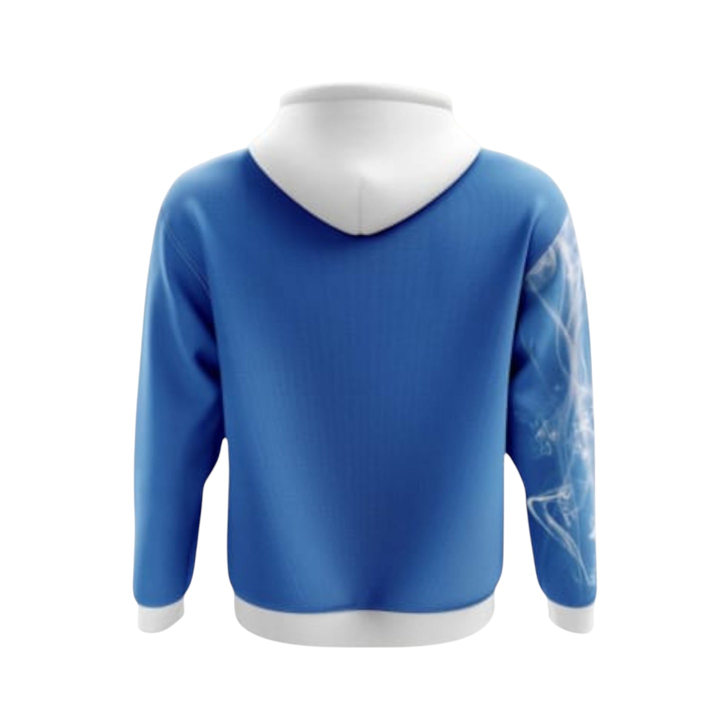 Sudadera Con Capucha Sin Cierre Cruz Azul Humo