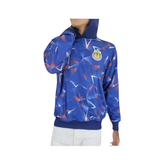 Sudadera Con Gorro Sin Cierre Chivas Del Guadalajara Tridimensional Marino