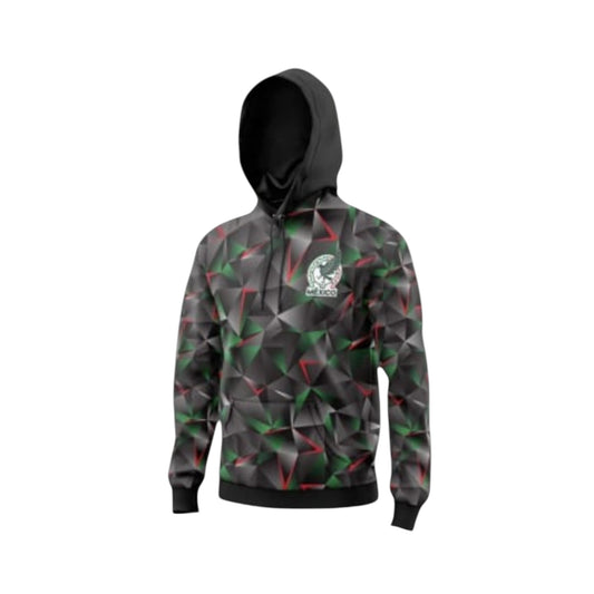 Sudadera Con Gorro Sin Cierre Selección De México Tridimensional Negro