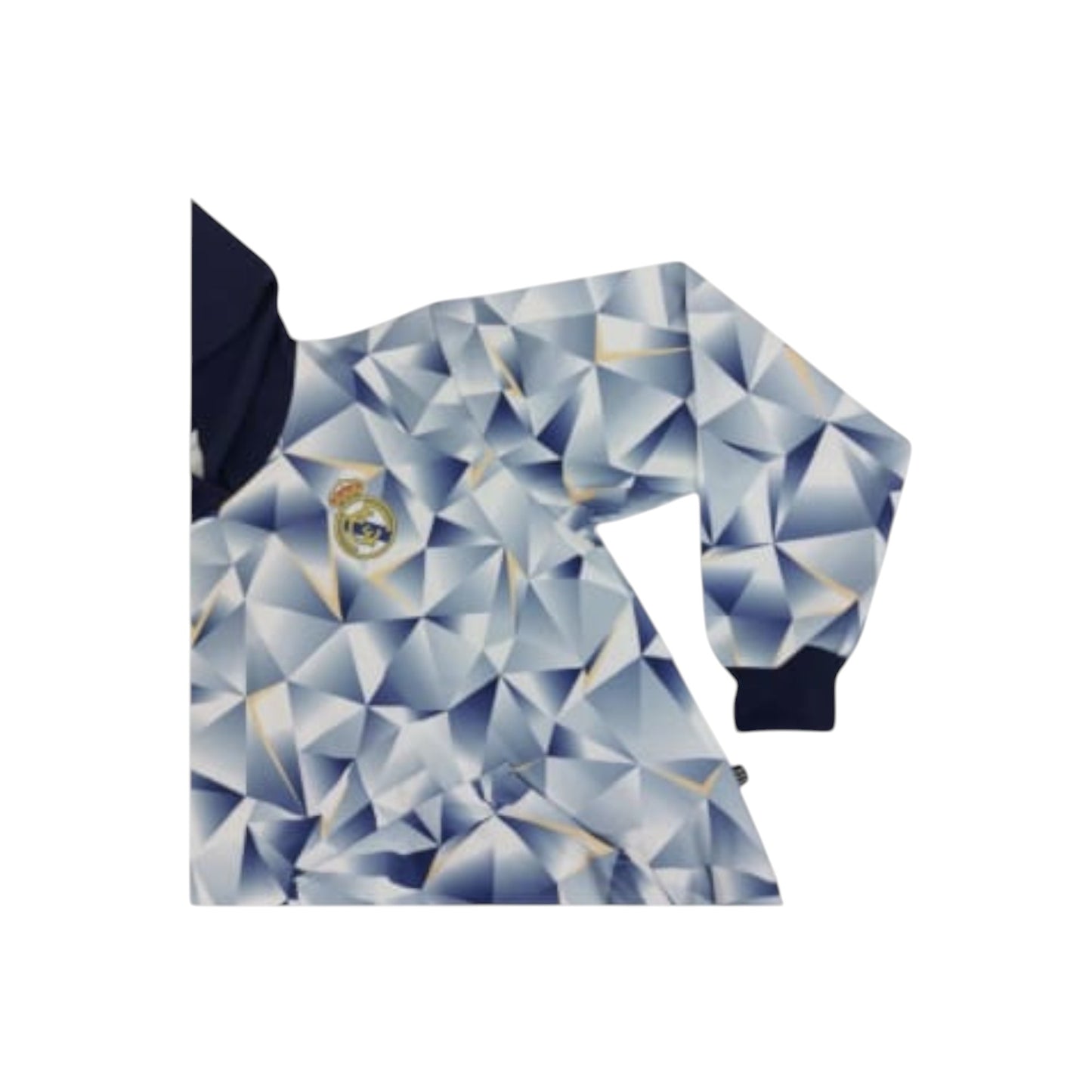 Sudadera Con Gorro Sin Cierre Club Real Madrid Tridimensional Blanco