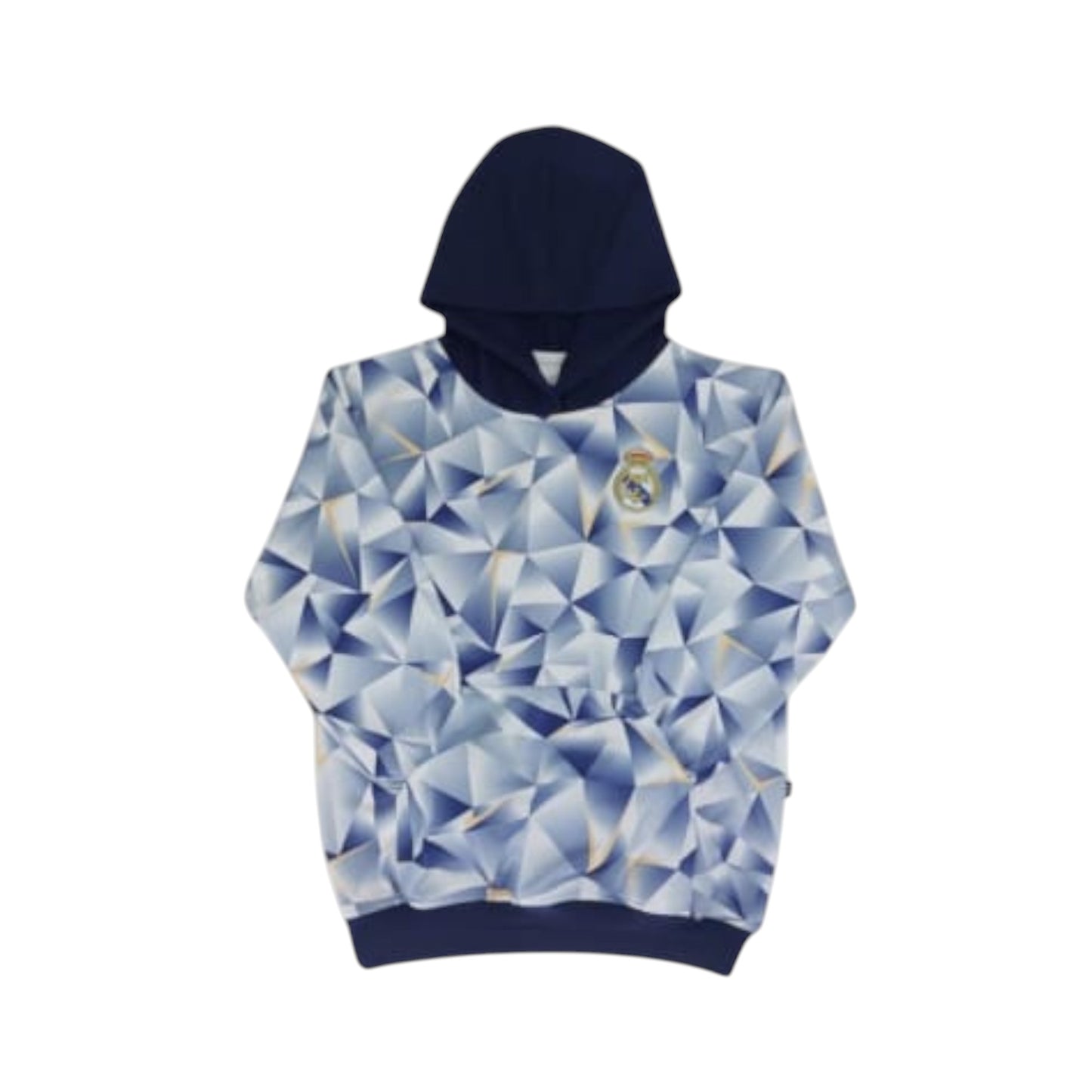 Sudadera Con Gorro Sin Cierre Club Real Madrid Tridimensional Blanco