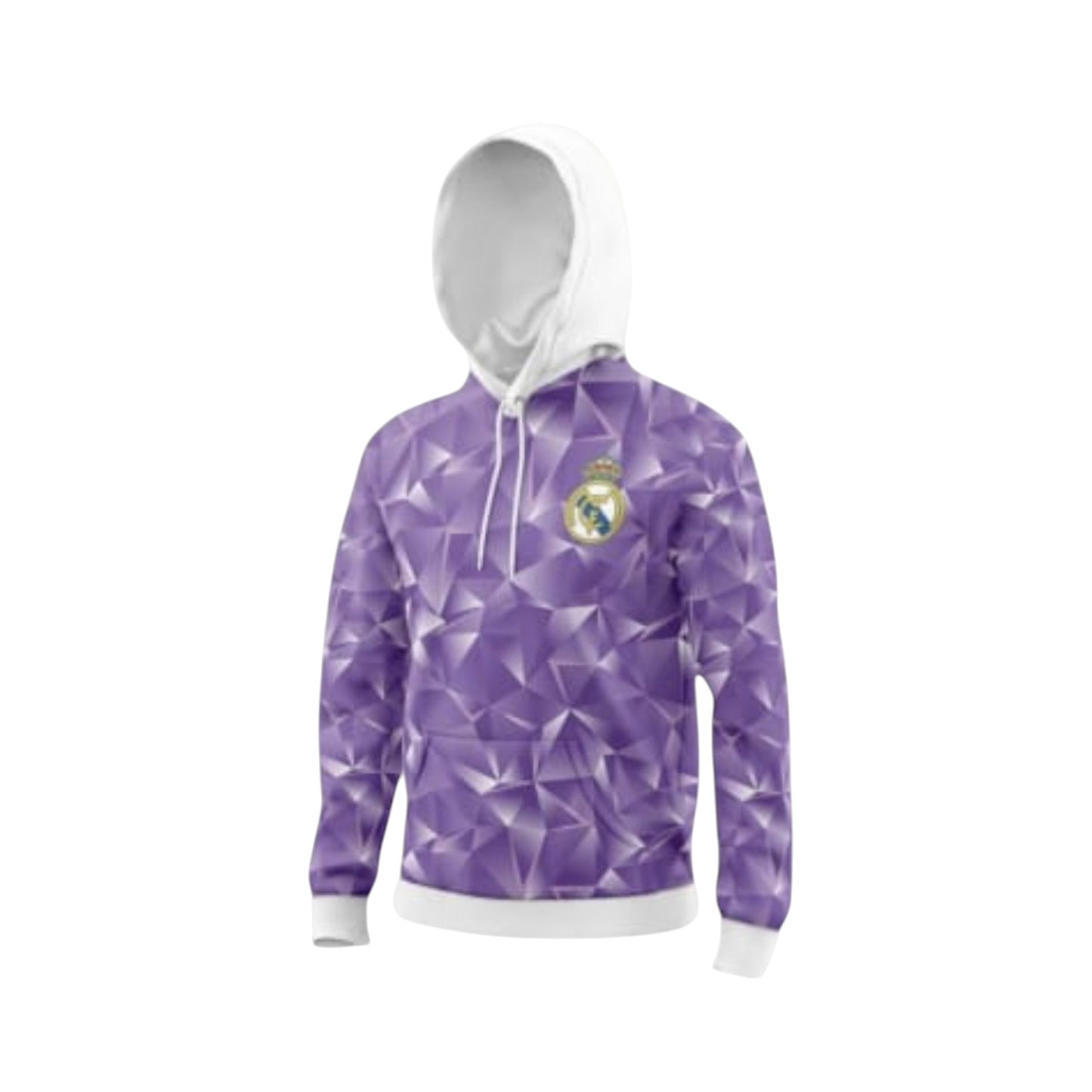 Sudadera Con Gorro Sin Cierre Club Madrid FC Tridimensional Morado