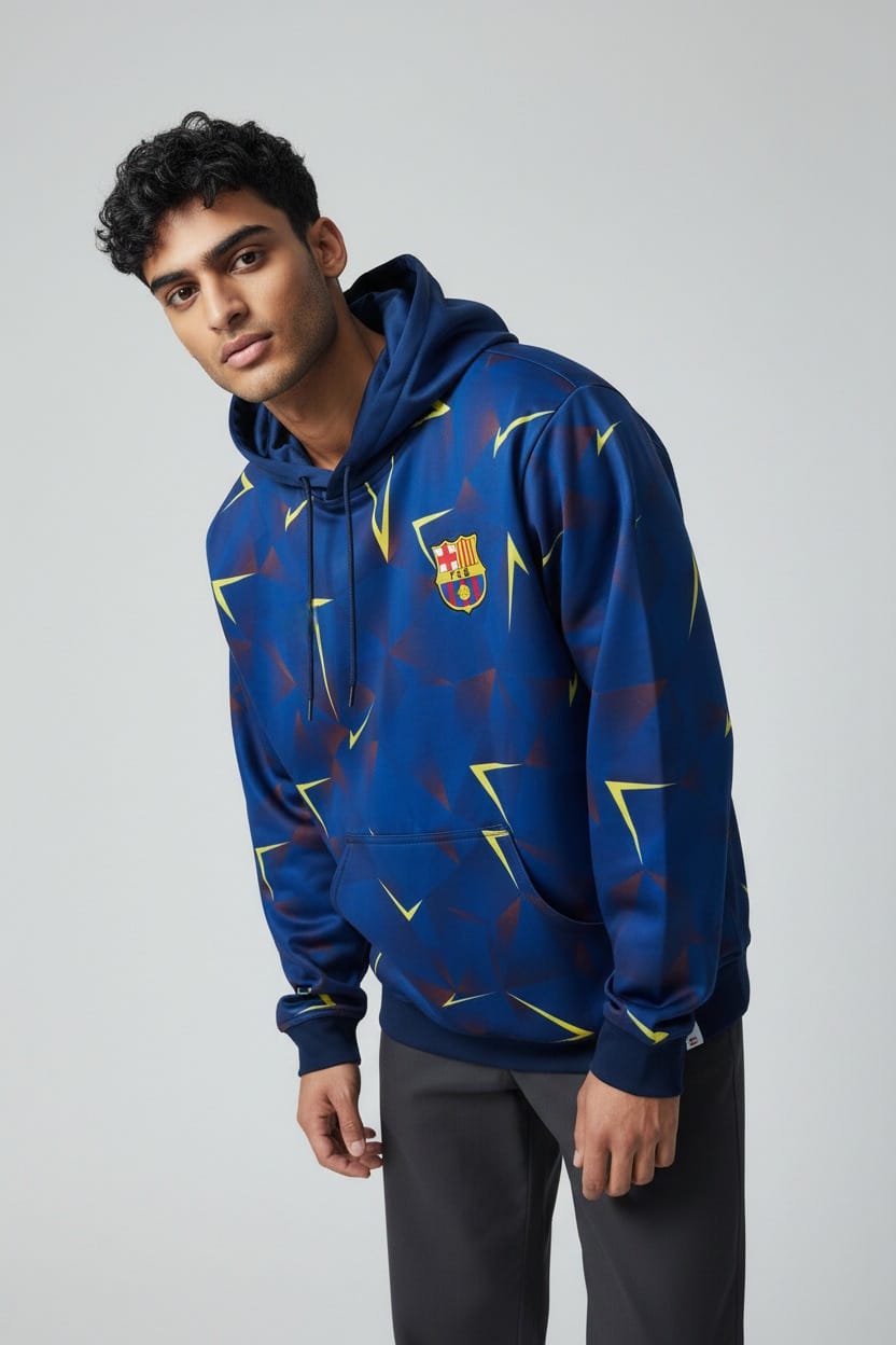 Sudadera Con Gorro Sin Cierre Barcelona