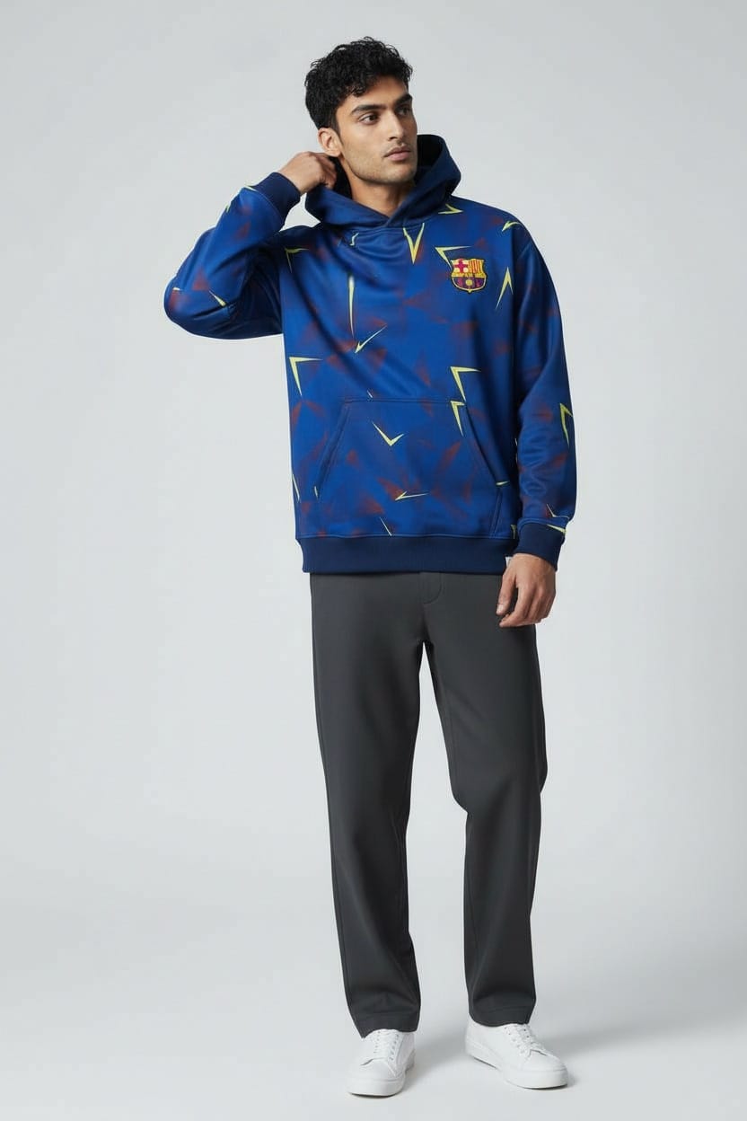 Sudadera Con Gorro Sin Cierre Barcelona