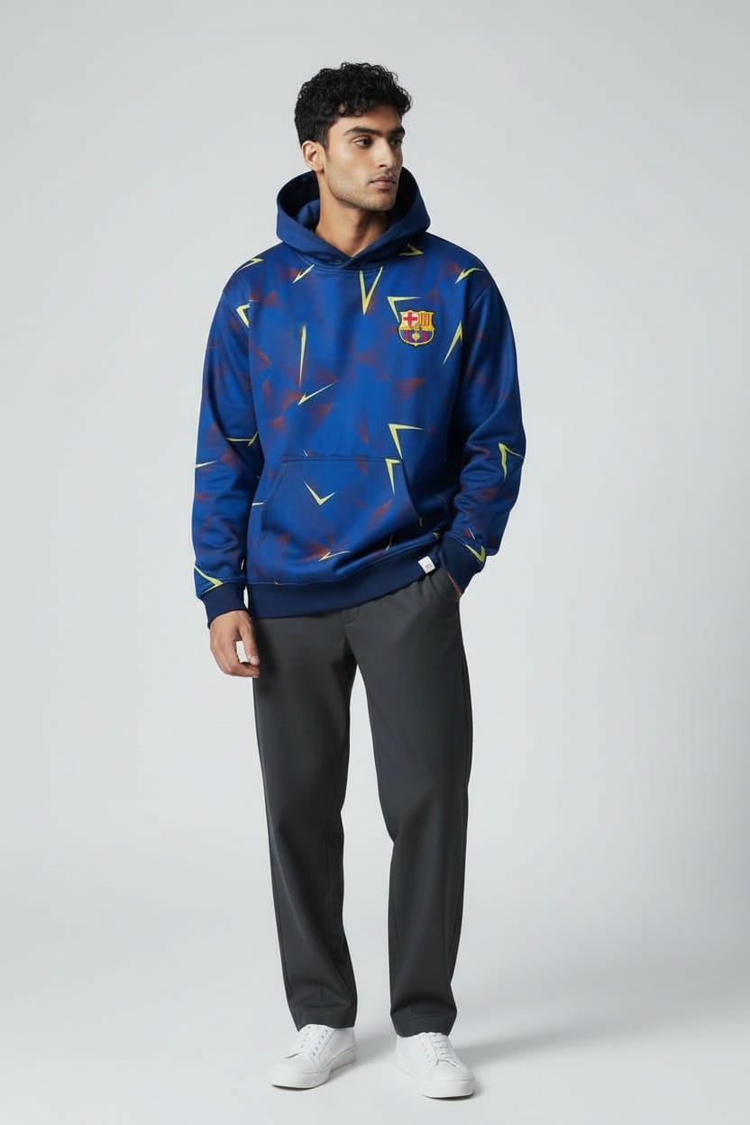 Sudadera Con Gorro Sin Cierre Barcelona