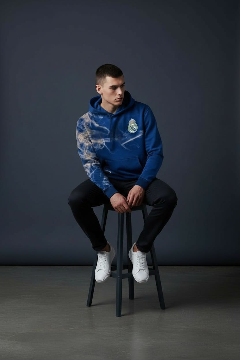 Sudadera Con Gorro Sin Cierre Club Real Madrid