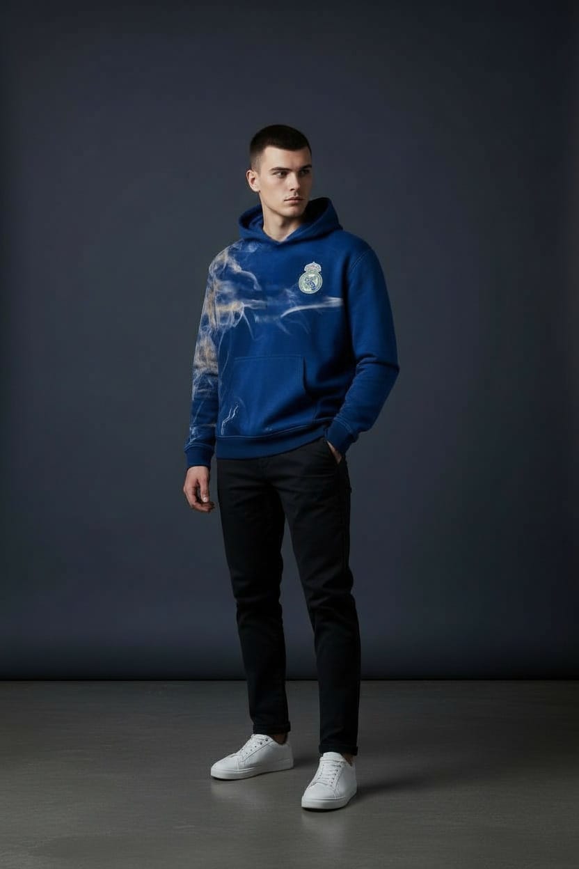 Sudadera Con Gorro Sin Cierre Club Real Madrid