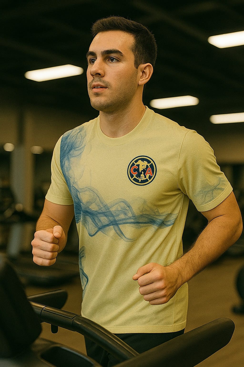 Playera De Fútbol De Hombre De Las Águilas Del América Humo Expansivo Amarillo