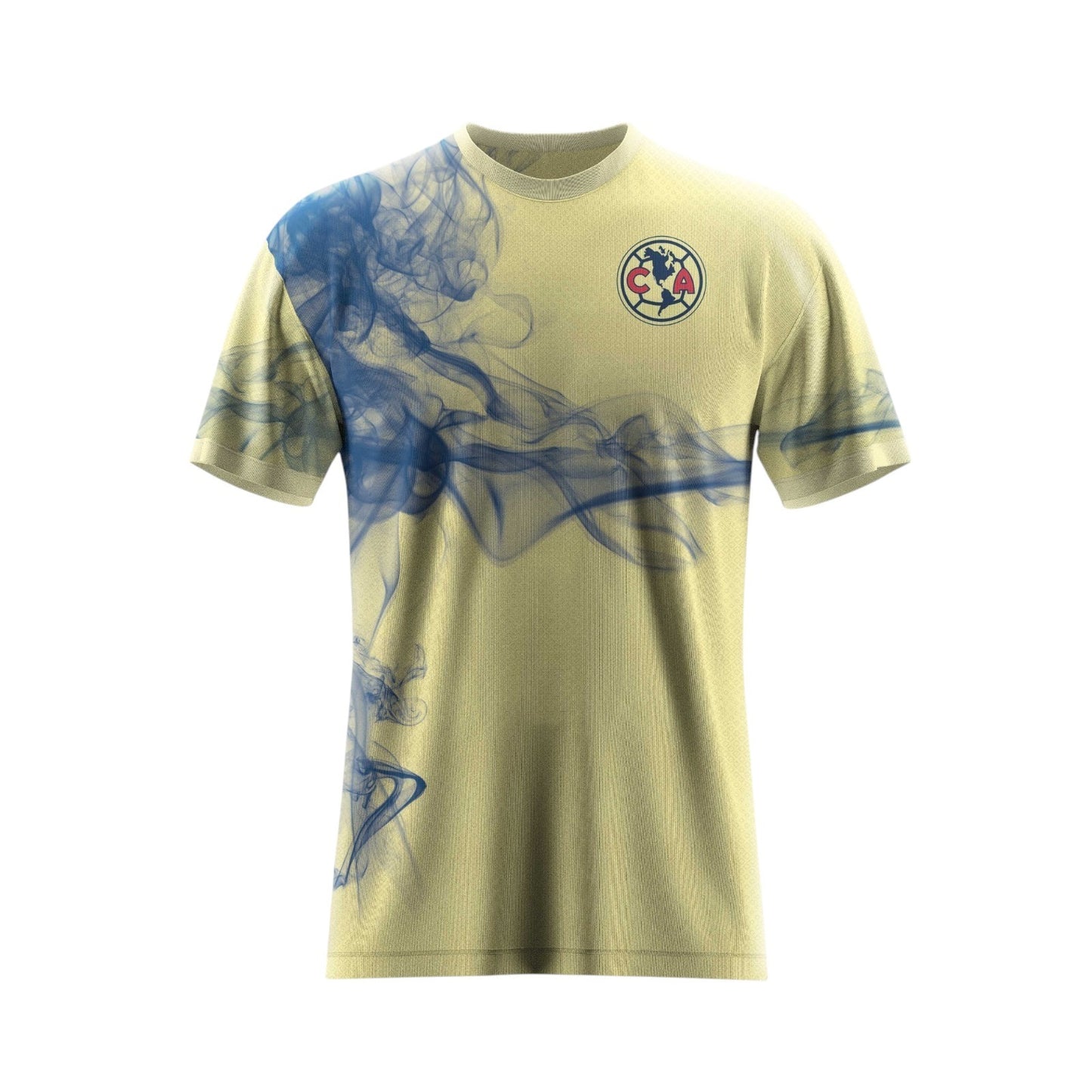 Playera De Fútbol De Hombre De Las Águilas Del América Humo Expansivo Amarillo