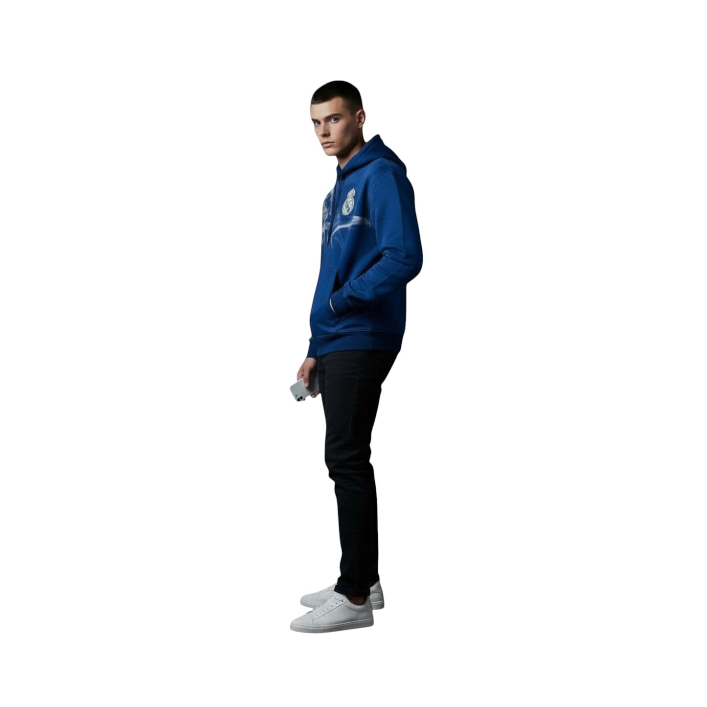 Sudadera Con Gorro Sin Cierre Club Real Madrid