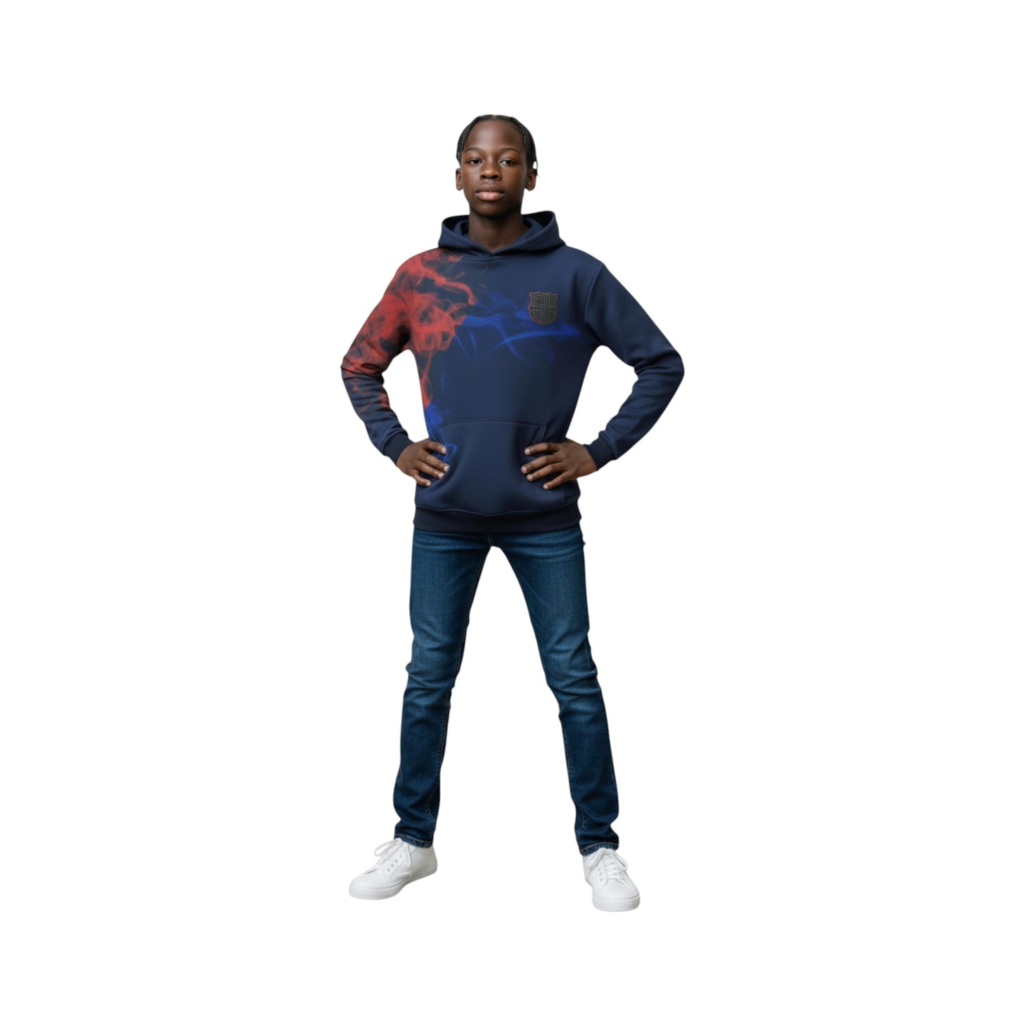 Sudadera Con Gorro Sin Cierre Barcelona