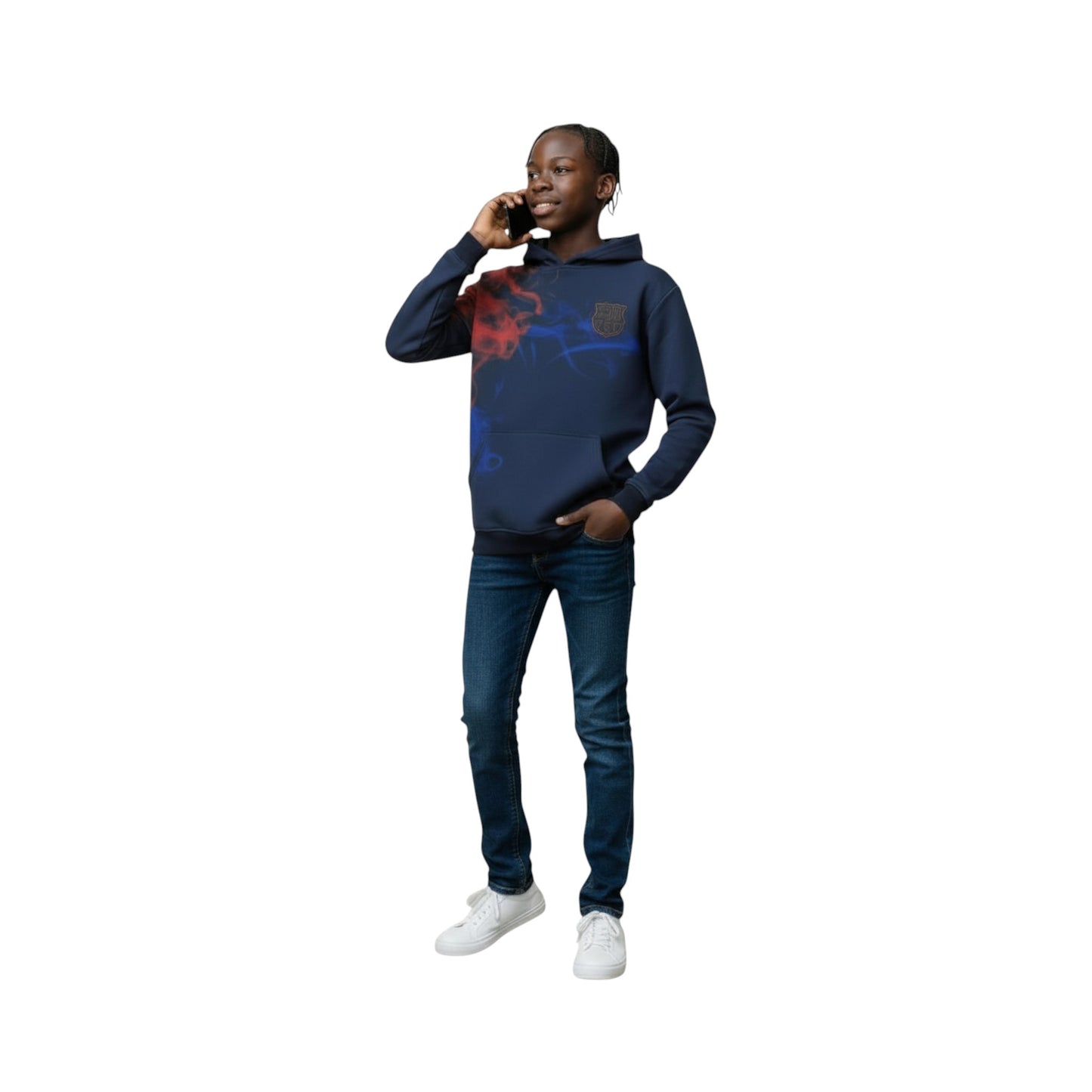 Sudadera Con Gorro Sin Cierre Barcelona